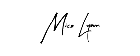Upgrade your professional image with Mico Lyann signature created with Arty Signature font. Fast, free, and watermark-free download. Mico Lyann signature style 8 images and pictures png