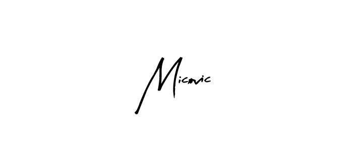 Design your own signature with our free online signature maker. With this signature software, you can create a handwritten (Arty Signature) signature for name Micovic. Micovic signature style 8 images and pictures png