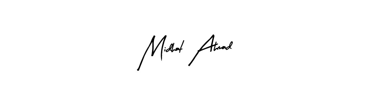 How to make Midhat Ahmad signature? Arty Signature is a professional autograph style. Create handwritten signature for Midhat Ahmad name. Midhat Ahmad signature style 8 images and pictures png