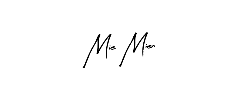 Mie Mien stylish signature style. Best Handwritten Sign (Arty Signature) for my name. Handwritten Signature Collection Ideas for my name Mie Mien. Mie Mien signature style 8 images and pictures png