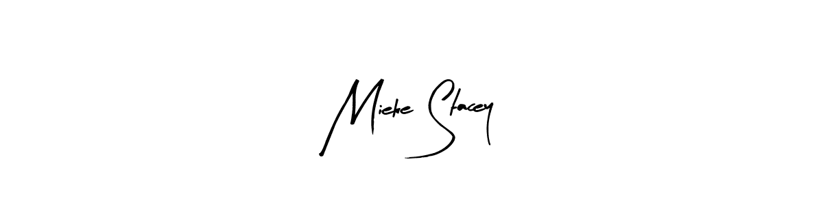Use a signature maker to create a handwritten signature online. With this signature software, you can design (Arty Signature) your own signature for name Mieke Stacey. Mieke Stacey signature style 8 images and pictures png
