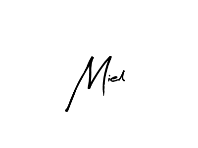 Make a beautiful signature design for name Miel. With this signature (Arty Signature) style, you can create a handwritten signature for free. Miel signature style 8 images and pictures png