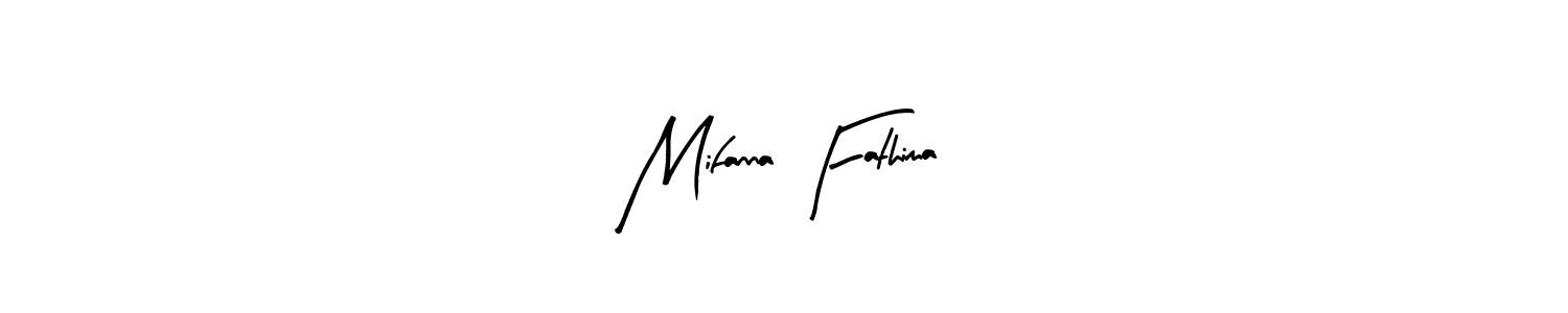 You should practise on your own different ways (Arty Signature) to write your name (Mifanna Fathima) in signature. don't let someone else do it for you. Mifanna Fathima signature style 8 images and pictures png