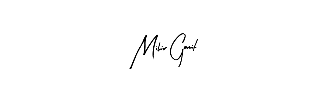 How to make Mihir Gamit signature? Arty Signature is a professional autograph style. Create handwritten signature for Mihir Gamit name. Mihir Gamit signature style 8 images and pictures png
