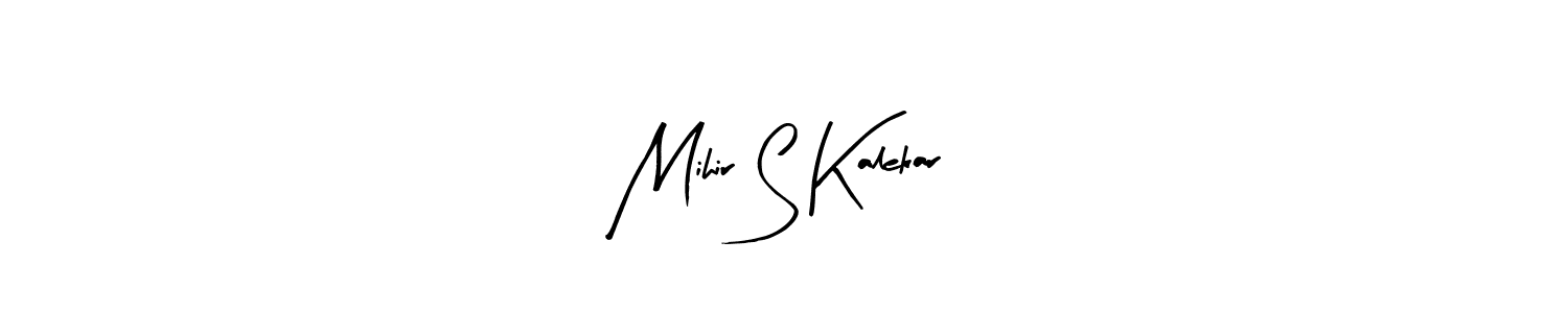 Design your own signature with our free online signature maker. With this signature software, you can create a handwritten (Arty Signature) signature for name Mihir S Kalekar. Mihir S Kalekar signature style 8 images and pictures png