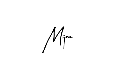 Use a signature maker to create a handwritten signature online. With this signature software, you can design (Arty Signature) your own signature for name Mijam. Mijam signature style 8 images and pictures png