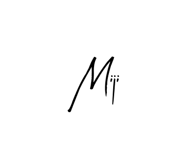 You should practise on your own different ways (Arty Signature) to write your name (Miji) in signature. don't let someone else do it for you. Miji signature style 8 images and pictures png