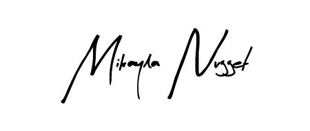 Use a signature maker to create a handwritten signature online. With this signature software, you can design (Arty Signature) your own signature for name Mikayla Nugget. Mikayla Nugget signature style 8 images and pictures png