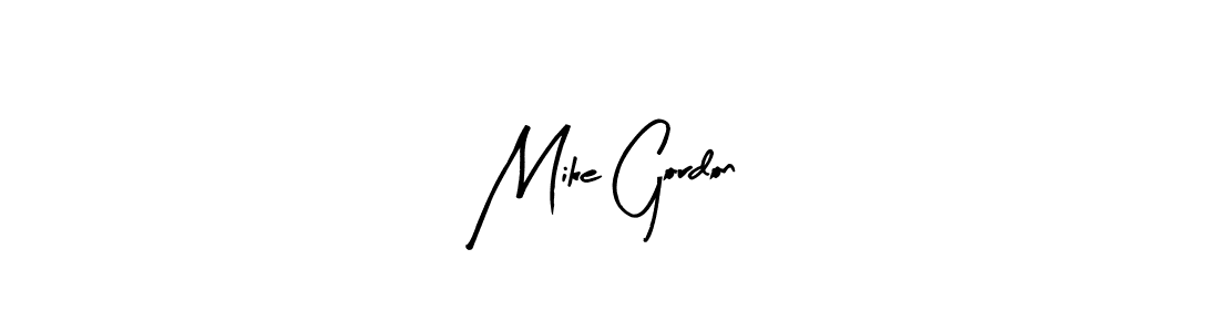 Create a beautiful signature design for name Mike Gordon. With this signature (Arty Signature) fonts, you can make a handwritten signature for free. Mike Gordon signature style 8 images and pictures png