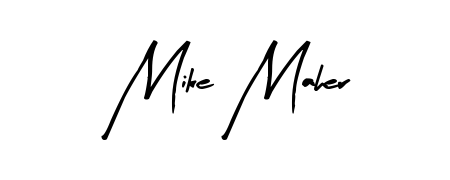 The Arty Signature font transforms the name Mike Maher into an executive sign with sharp precision and distinguished character. Mike Maher signature style 8 images and pictures png