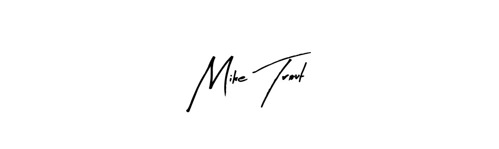 The best way (Arty Signature) to make a short signature is to pick only two or three words in your name. The name Mike Trout include a total of six letters. For converting this name. Mike Trout signature style 8 images and pictures png