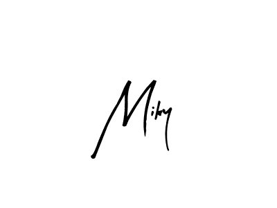 You should practise on your own different ways (Arty Signature) to write your name (Miky) in signature. don't let someone else do it for you. Miky signature style 8 images and pictures png