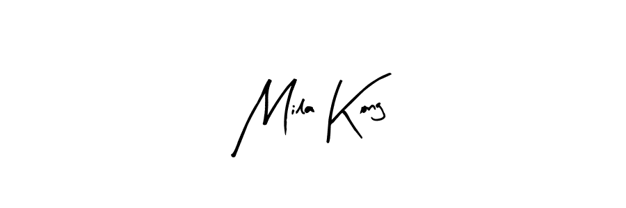 Make a beautiful signature design for name Mila Kong. Use this online signature maker to create a handwritten signature for free. Mila Kong signature style 8 images and pictures png