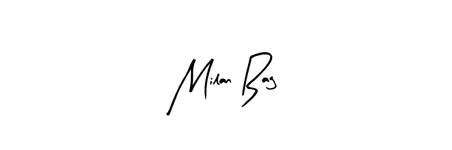 How to make Milan Bag name signature. Use Arty Signature style for creating short signs online. This is the latest handwritten sign. Milan Bag signature style 8 images and pictures png