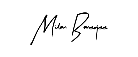 Get inspired by this graceful Arty Signature signature style for name Milan Banerjee. Smooth loops and balanced proportions for everyday use. Milan Banerjee signature style 8 images and pictures png