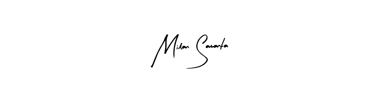 Here are the top 10 professional signature styles for the name Milan Samanta. These are the best autograph styles you can use for your name. Milan Samanta signature style 8 images and pictures png
