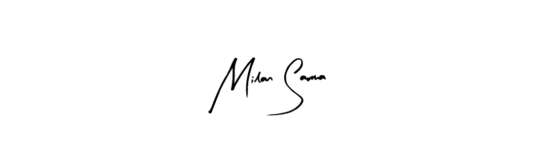 Milan Sarma stylish signature style. Best Handwritten Sign (Arty Signature) for my name. Handwritten Signature Collection Ideas for my name Milan Sarma. Milan Sarma signature style 8 images and pictures png
