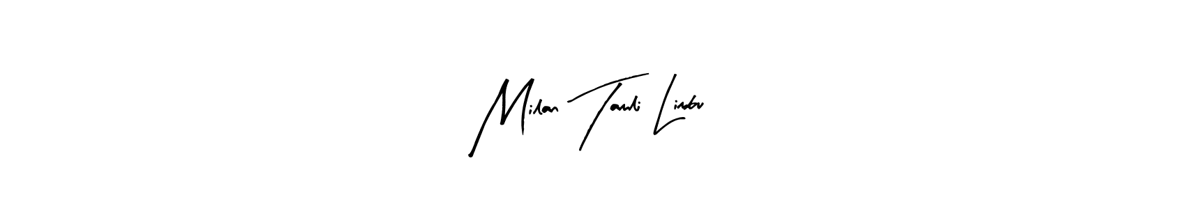 How to make Milan Tamli Limbu signature? Arty Signature is a professional autograph style. Create handwritten signature for Milan Tamli Limbu name. Milan Tamli Limbu signature style 8 images and pictures png