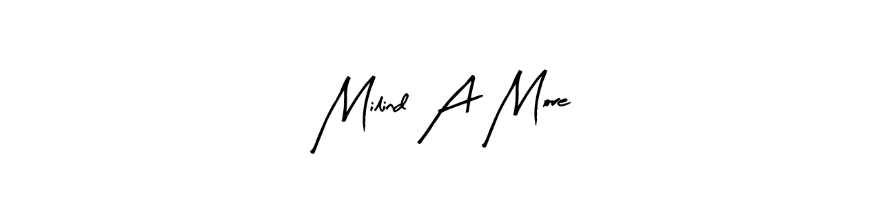 How to Draw Milind A More signature style? Arty Signature is a latest design signature styles for name Milind A More. Milind A More signature style 8 images and pictures png