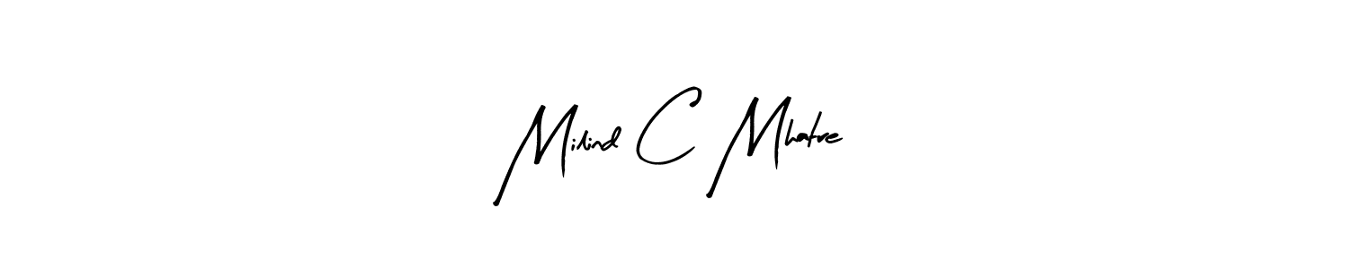 Also we have Milind C Mhatre name is the best signature style. Create professional handwritten signature collection using Arty Signature autograph style. Milind C Mhatre signature style 8 images and pictures png