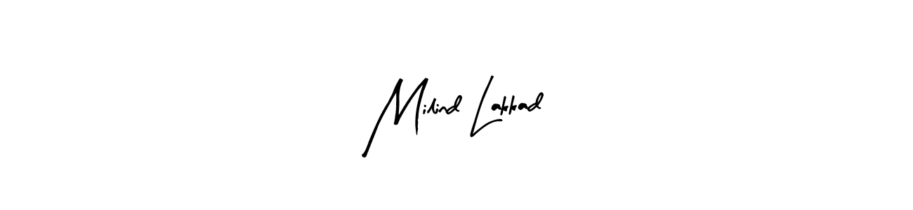 Here are the top 10 professional signature styles for the name Milind Lakkad. These are the best autograph styles you can use for your name. Milind Lakkad signature style 8 images and pictures png