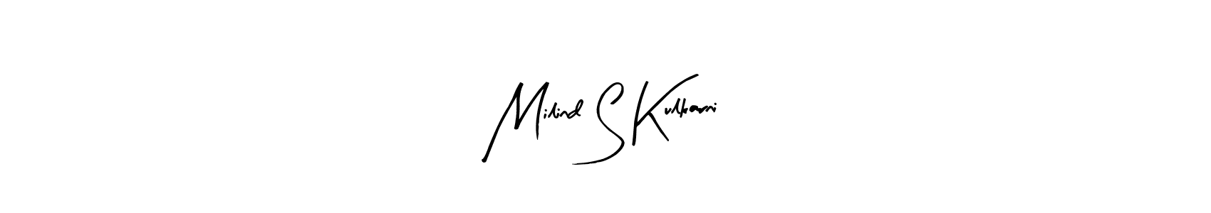 Also we have Milind S Kulkarni name is the best signature style. Create professional handwritten signature collection using Arty Signature autograph style. Milind S Kulkarni signature style 8 images and pictures png