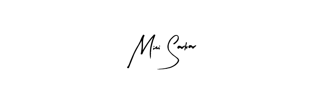 How to make Mimi Sarkar name signature. Use Arty Signature style for creating short signs online. This is the latest handwritten sign. Mimi Sarkar signature style 8 images and pictures png