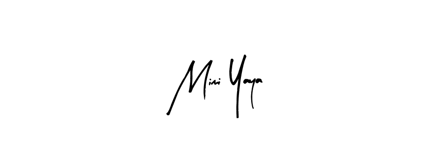 if you are searching for the best signature style for your name Mimi Yaya. so please give up your signature search. here we have designed multiple signature styles  using Arty Signature. Mimi Yaya signature style 8 images and pictures png