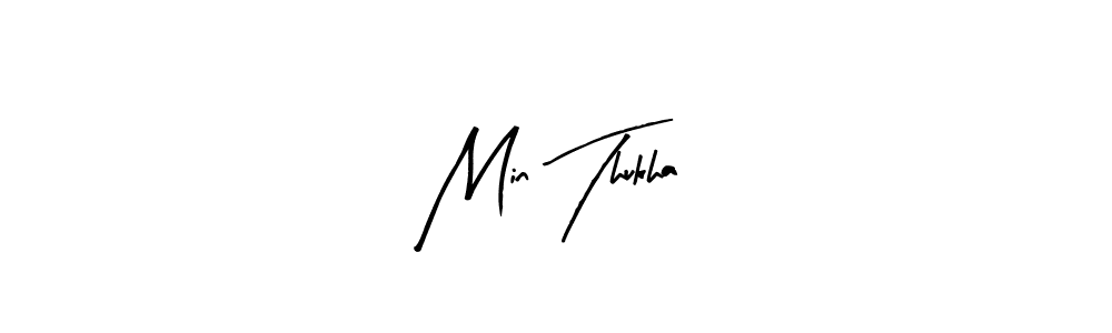 Min Thukha stylish signature style. Best Handwritten Sign (Arty Signature) for my name. Handwritten Signature Collection Ideas for my name Min Thukha. Min Thukha signature style 8 images and pictures png