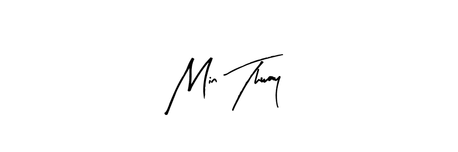 How to make Min Thway name signature. Use Arty Signature style for creating short signs online. This is the latest handwritten sign. Min Thway signature style 8 images and pictures png