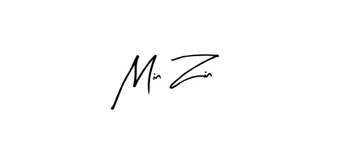 Design your own signature with our free online signature maker. With this signature software, you can create a handwritten (Arty Signature) signature for name Min Zin. Min Zin signature style 8 images and pictures png