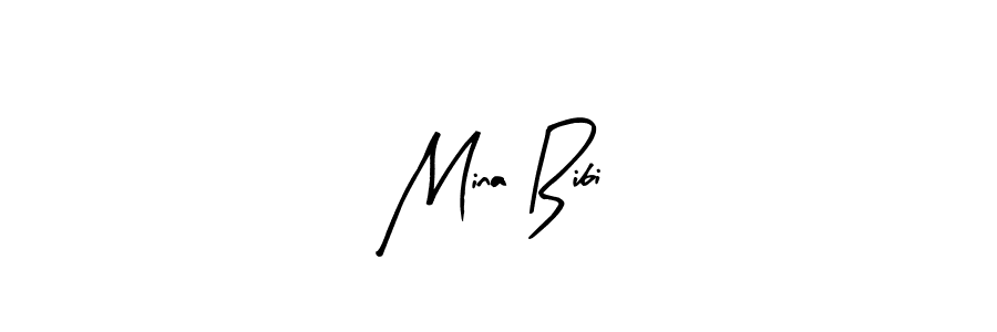 Best and Professional Signature Style for Mina Bibi. Arty Signature Best Signature Style Collection. Mina Bibi signature style 8 images and pictures png