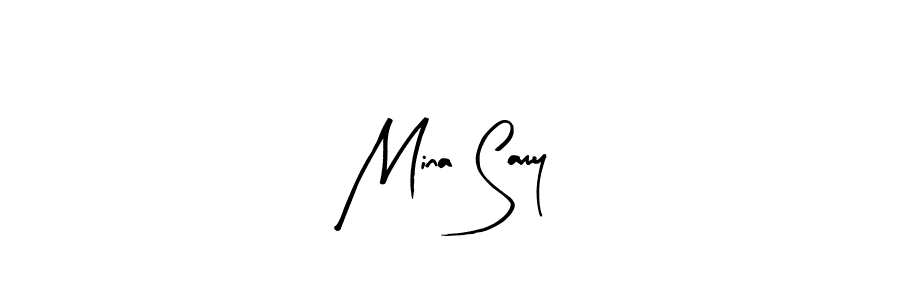 Similarly Arty Signature is the best handwritten signature design. Signature creator online .You can use it as an online autograph creator for name Mina Samy. Mina Samy signature style 8 images and pictures png