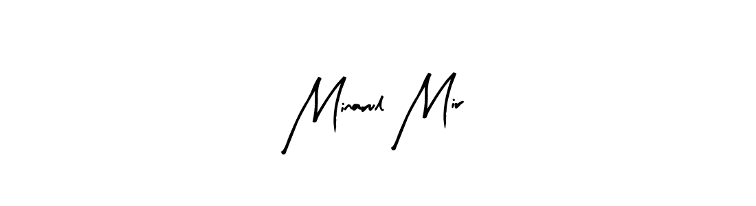 Minarul Mir stylish signature style. Best Handwritten Sign (Arty Signature) for my name. Handwritten Signature Collection Ideas for my name Minarul Mir. Minarul Mir signature style 8 images and pictures png