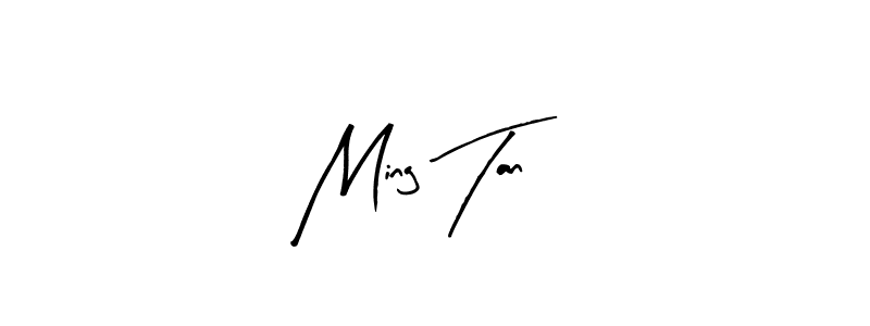 Arty Signature is a professional signature style that is perfect for those who want to add a touch of class to their signature. It is also a great choice for those who want to make their signature more unique. Get Ming Tan name to fancy signature for free. Ming Tan signature style 8 images and pictures png