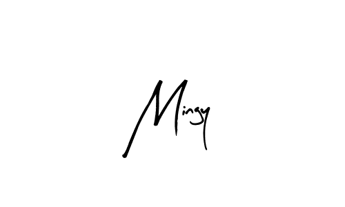 Make a beautiful signature design for name Mingy. With this signature (Arty Signature) style, you can create a handwritten signature for free. Mingy signature style 8 images and pictures png