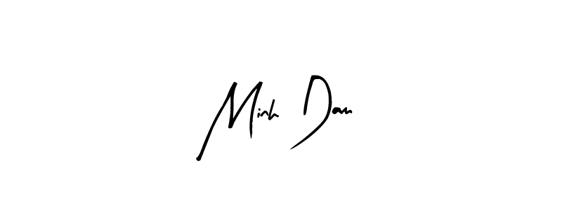Similarly Arty Signature is the best handwritten signature design. Signature creator online .You can use it as an online autograph creator for name Minh Dam. Minh Dam signature style 8 images and pictures png