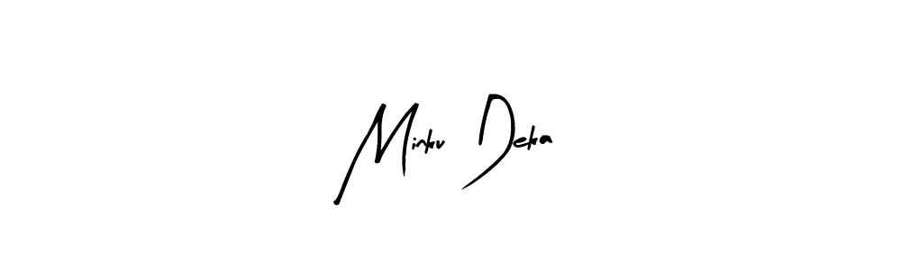 Use a signature maker to create a handwritten signature online. With this signature software, you can design (Arty Signature) your own signature for name Minku Deka. Minku Deka signature style 8 images and pictures png