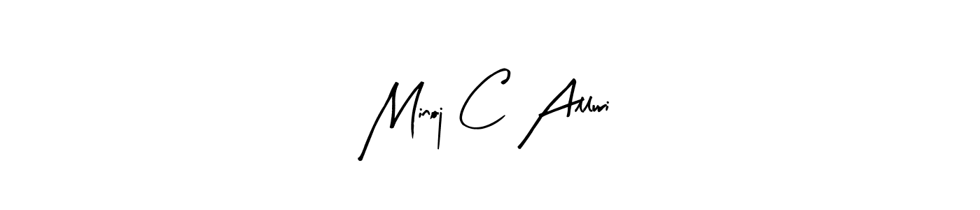 Also You can easily find your signature by using the search form. We will create Minoj C Alluri name handwritten signature images for you free of cost using Arty Signature sign style. Minoj C Alluri signature style 8 images and pictures png