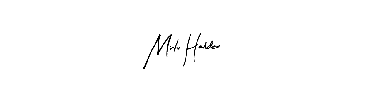 How to make Mintu Halder name signature. Use Arty Signature style for creating short signs online. This is the latest handwritten sign. Mintu Halder signature style 8 images and pictures png