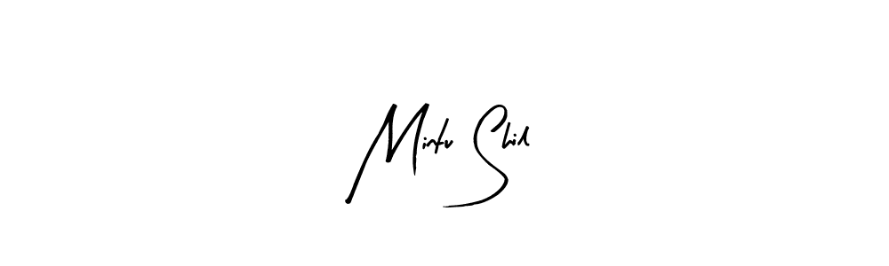 How to make Mintu Shil name signature. Use Arty Signature style for creating short signs online. This is the latest handwritten sign. Mintu Shil signature style 8 images and pictures png