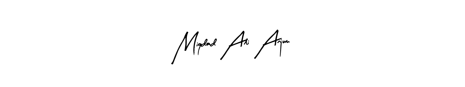 Also You can easily find your signature by using the search form. We will create Miqdad Ali Anjum name handwritten signature images for you free of cost using Arty Signature sign style. Miqdad Ali Anjum signature style 8 images and pictures png
