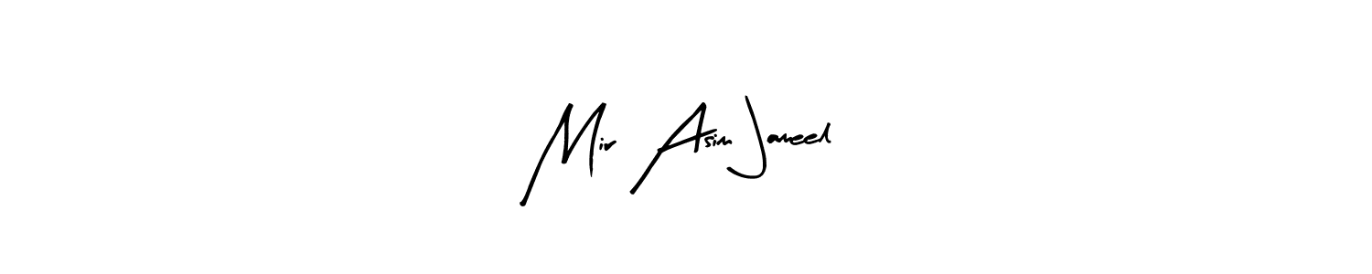 Arty Signature is a professional signature style that is perfect for those who want to add a touch of class to their signature. It is also a great choice for those who want to make their signature more unique. Get Mir Asim Jameel name to fancy signature for free. Mir Asim Jameel signature style 8 images and pictures png