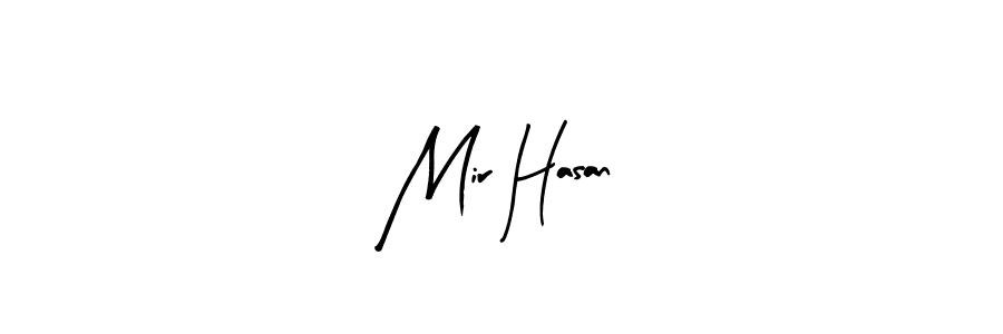 Create a beautiful signature design for name Mir Hasan. With this signature (Arty Signature) fonts, you can make a handwritten signature for free. Mir Hasan signature style 8 images and pictures png