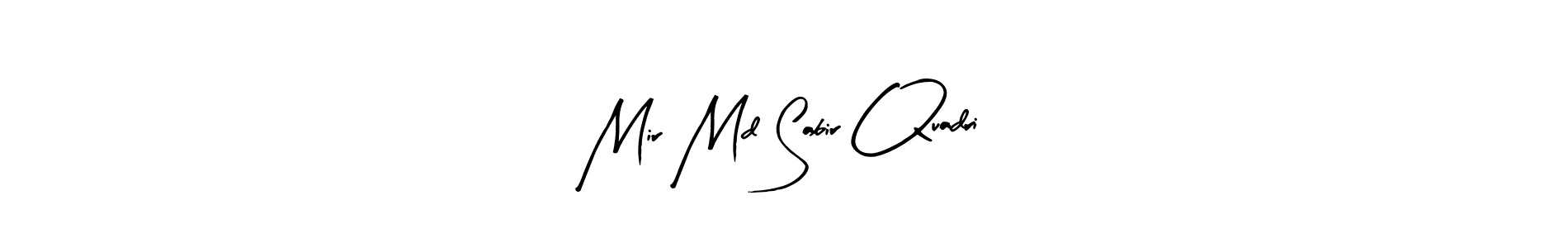 Make a beautiful signature design for name Mir Md Sabir Quadri. With this signature (Arty Signature) style, you can create a handwritten signature for free. Mir Md Sabir Quadri signature style 8 images and pictures png