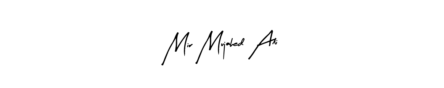 if you are searching for the best signature style for your name Mir Mujahed Ali. so please give up your signature search. here we have designed multiple signature styles  using Arty Signature. Mir Mujahed Ali signature style 8 images and pictures png