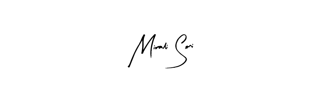 This is the best signature style for the Mirali Soni name. Also you like these signature font (Arty Signature). Mix name signature. Mirali Soni signature style 8 images and pictures png