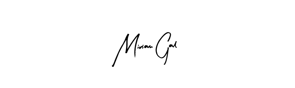Arty Signature is a professional signature style that is perfect for those who want to add a touch of class to their signature. It is also a great choice for those who want to make their signature more unique. Get Miriam Gal name to fancy signature for free. Miriam Gal signature style 8 images and pictures png
