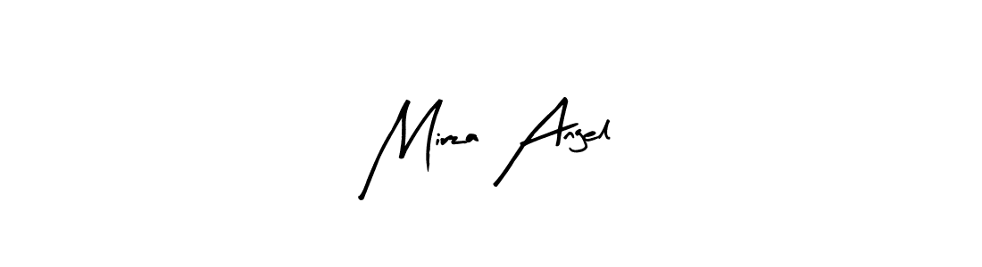 Use a signature maker to create a handwritten signature online. With this signature software, you can design (Arty Signature) your own signature for name Mirza Angel. Mirza Angel signature style 8 images and pictures png