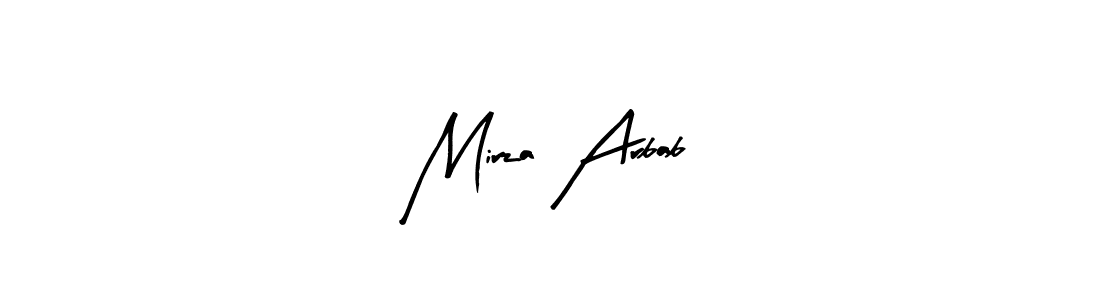 Make a beautiful signature design for name Mirza Arbab. With this signature (Arty Signature) style, you can create a handwritten signature for free. Mirza Arbab signature style 8 images and pictures png